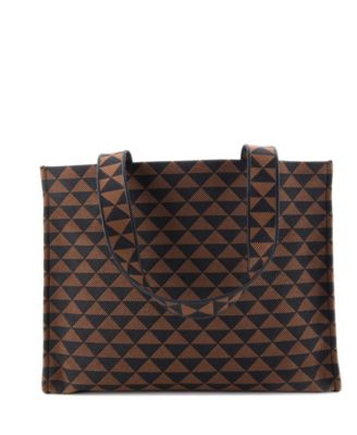 Horizontal Symbole Shopper Tote Jacquard