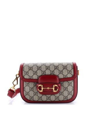 Mini Horsebit 1955 Shoulder Bag GG Coated Canvas with Leather