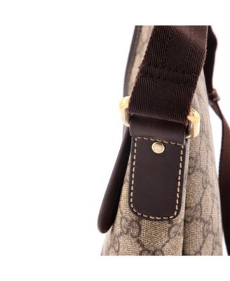 Small Flap Messenger GG Coated Canvas