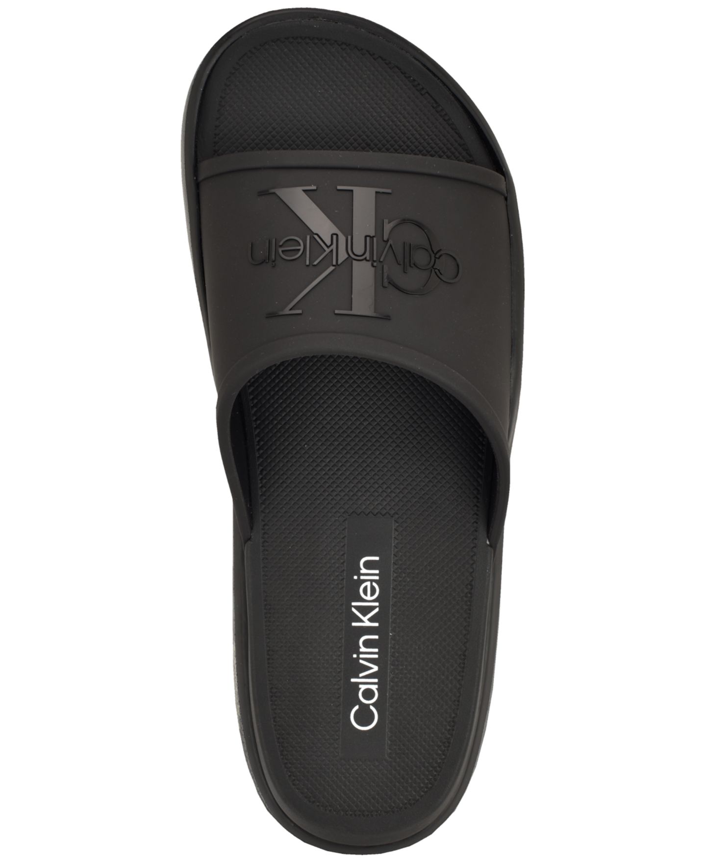 Мужские сандалии Calvin Klein Meloy Slip-On Slide, цвет: Чёрный — фото 4