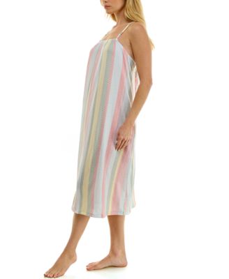 Women's Sleeveless Square Neck Midi Sleep Chemise