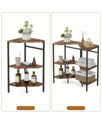 Under Pedestal Sink Shelf 2 Pack 3-Tier Corner Stand