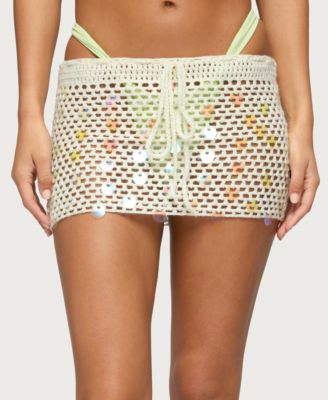 Women's Kirah Sequin Crochet Mini Skirt
