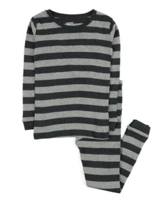 Kids Matching Family Two Piece Cotton Long Sleeve Striped Pajamas 6-14