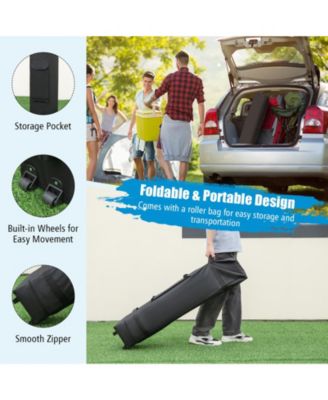 Patio 10 x 10FT Instant Pop-up Canopy Folding Tent w/ Sidewalls and Awnings Outdoor