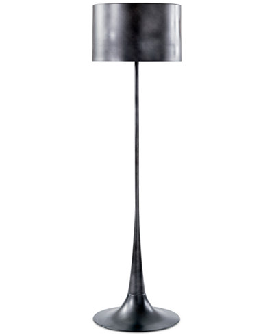 Regina Andrew Trilogy Natural Black Iron Floor Lamp