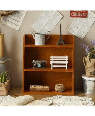 Tier Vintage Wooden Display Shelf Wall Hanging Freestanding Storage Holder