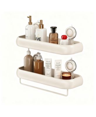 Shower Suction Cup Pack Corner Shelves No Drilling Aluminum Bathroom Organizer
