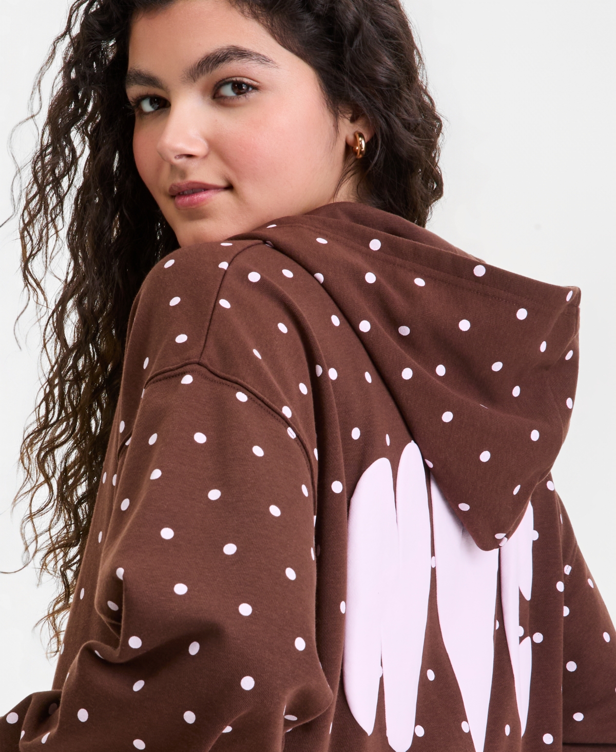 Rebel Veil Juniors' Full-Zip Printed Hoodie