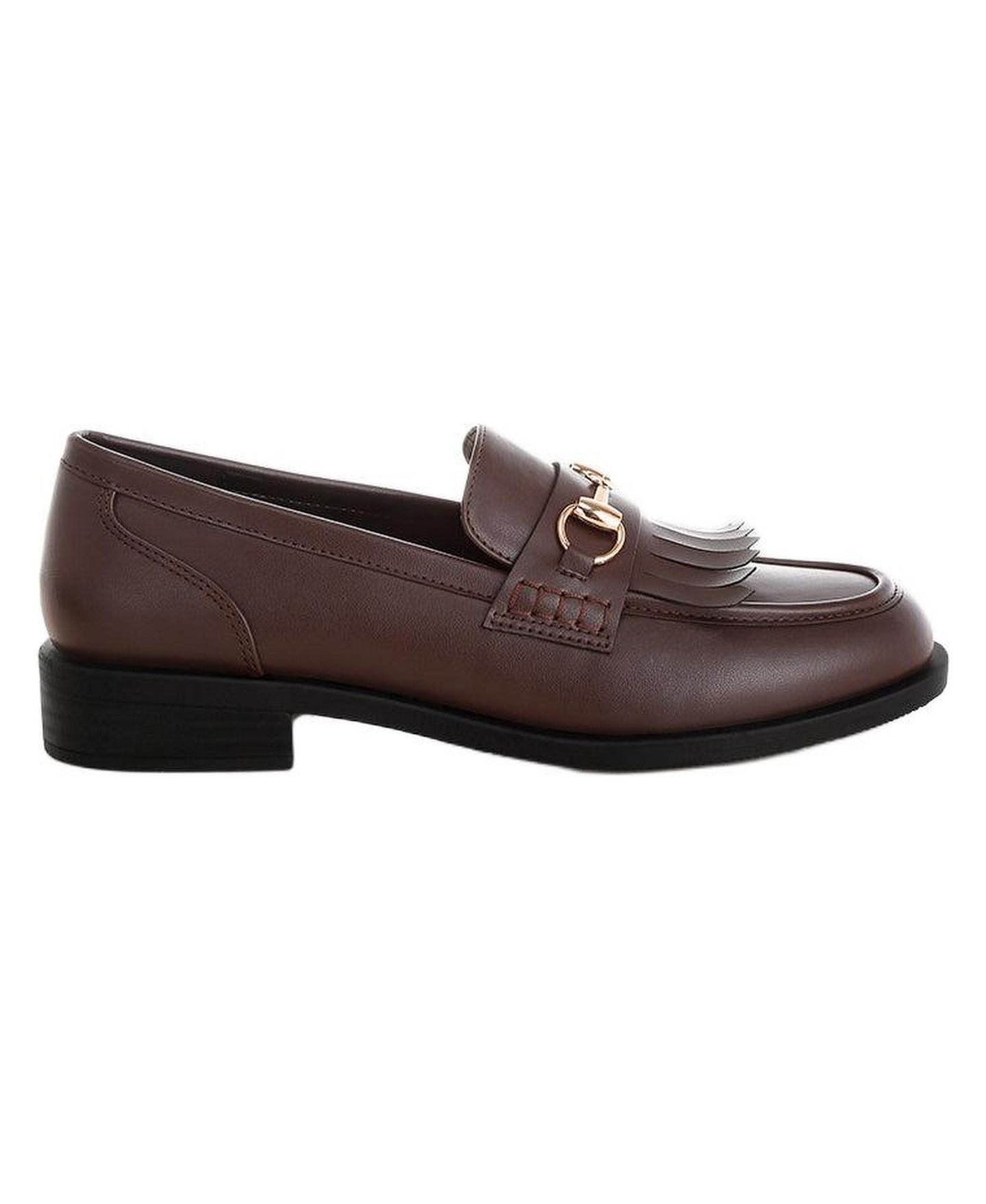 Женские туфли London Rag Enola Low Block Heel, цвет: Коричневая искусственная кожа — фото 2