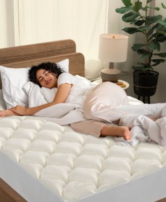 Rayon from Bamboo Fitted Down Alternative Mattress Pad, California King