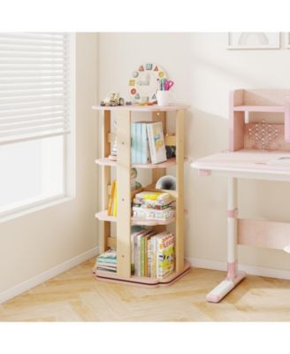 Freestanding 3 Tier Toddler Book Rack with 12 Compartments