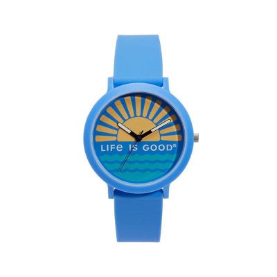 Unisex Quartz Life is Good Watch Silicone Strap