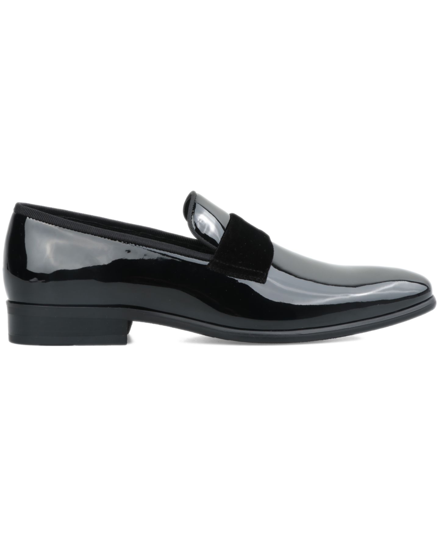 Мужские туфли Alfani Patent Leather Slip-On Dress Loafers, цвет: Чёрный — фото 2