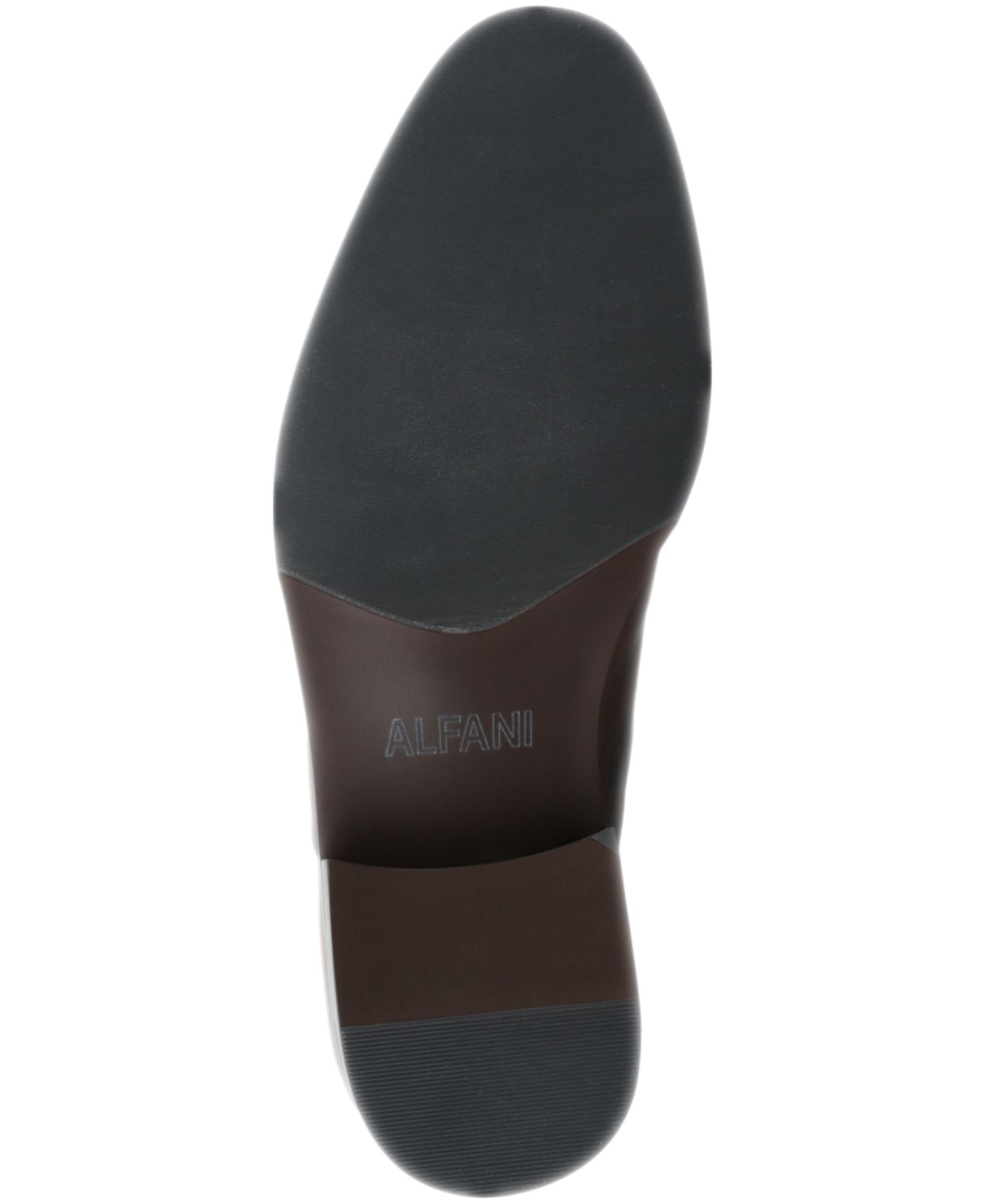 Мужские туфли Alfani Genuine Leather Slip-On Buckle, цвет: Чёрный кожаный — фото 5