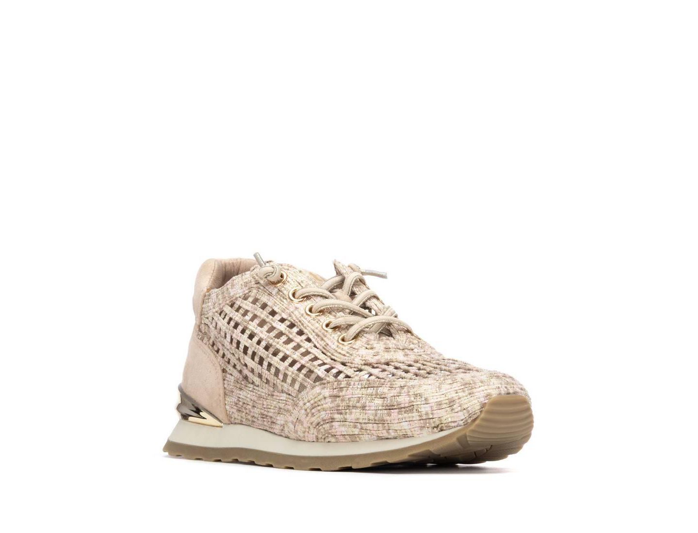 Женские кроссовки XTI Mesh Lace Up, цвет: Бежевый — фото 1