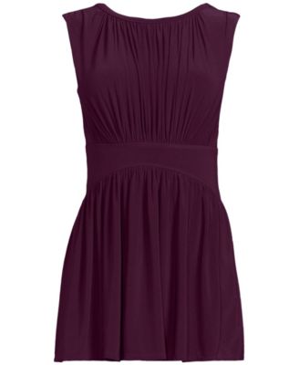 Women's High Neck Ruched Swim Dress