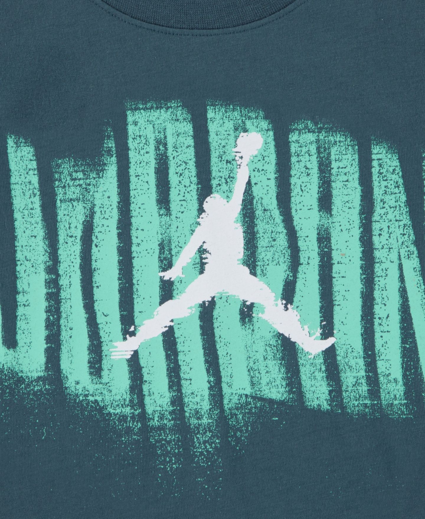 Футболка Jordan Distressed Short-Sleeve T-Shirt для мальчиков, цвет: Пепельный зелёный — фото 7
