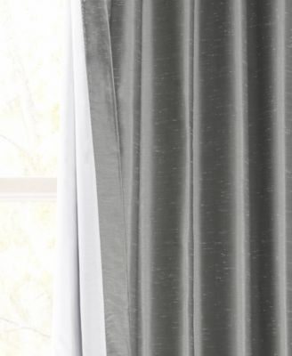 Extra Wide Vintage Textured Faux Dupioni Silk Blackout Curtain