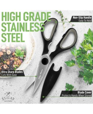 Ultra Sharp Stainless Steel Kitchen Shears With Protective Cover