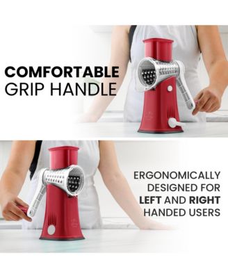 Rotary Cheese Grater with 5 Interchangeable Stainless Steel Blades