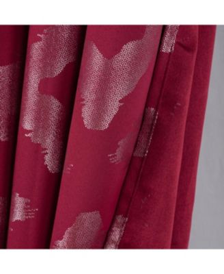 Heathrow Halo Foil Blackout Polyester Window Curtain Grommet Panel