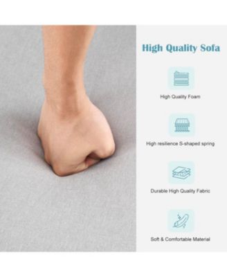 78" Futon Sofa Bed, Convertible Sleeper Couch with Adjustable Backrest and Storage Pocket