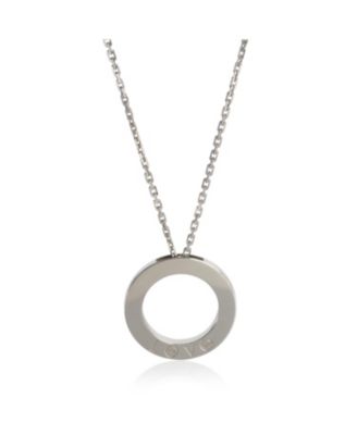 White Gold  Love Necklace