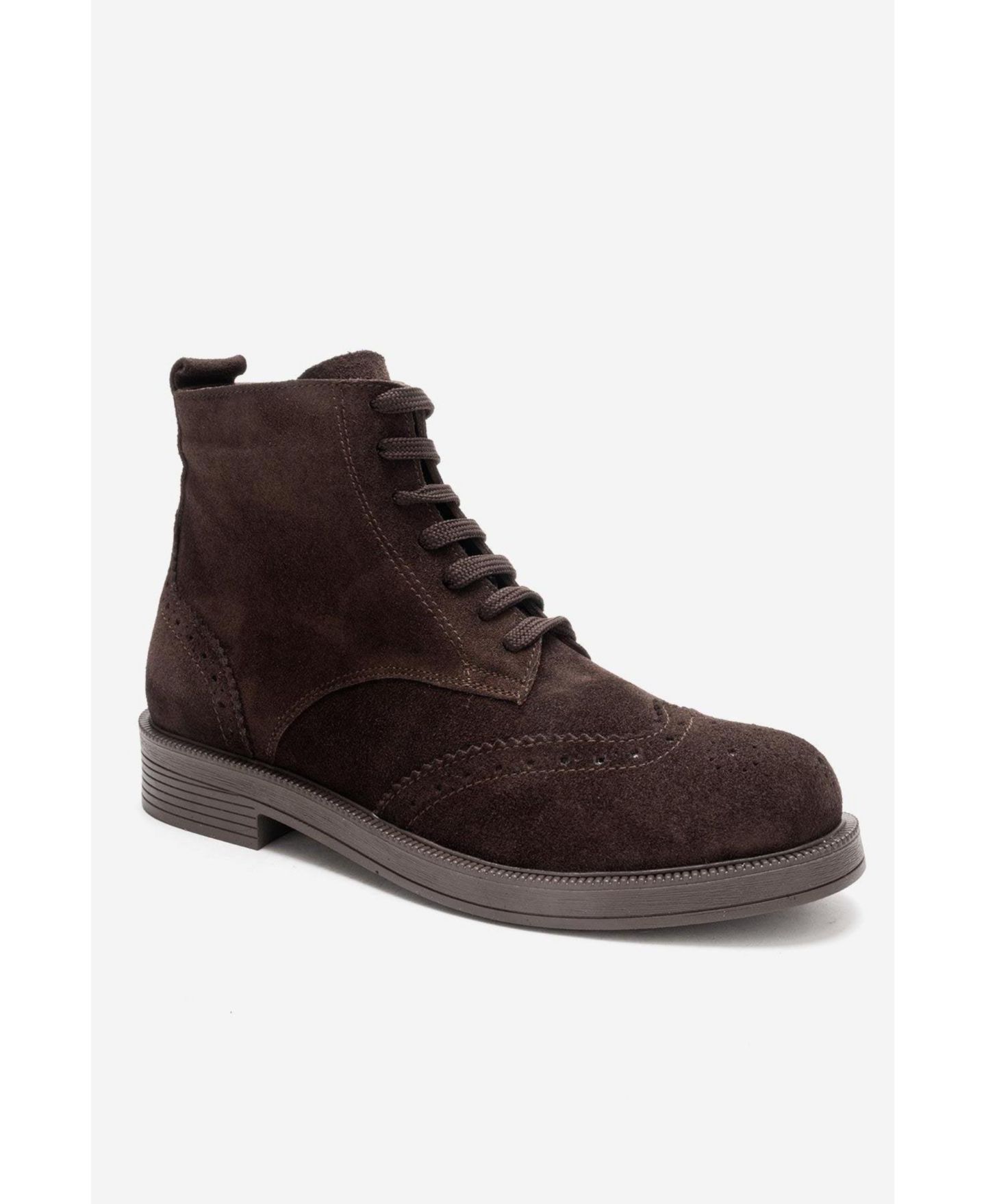 Женские ботинки Forever & Always Shoes Forever and Always Nelvy Leather Boot, цвет: Коричневый замшевый — фото 1