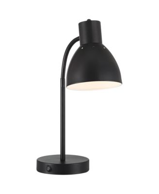 Piper High Gooseneck Small Modern Desk Lamps Set of 2 USB Port Metal Home Office Living Room Charging