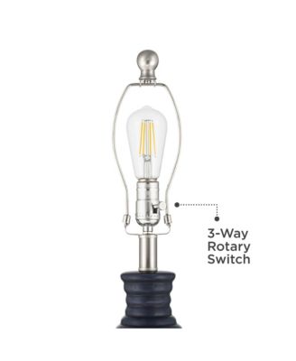 Maxwell 27 1/5" High Rippled Ceramic USB Table Lamp Set of 2