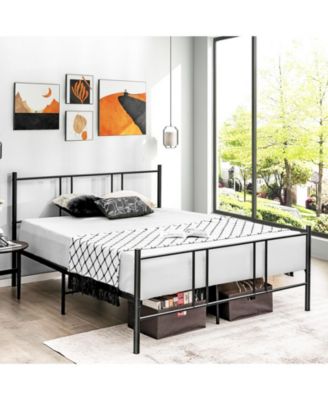 Platform Bed Frame with High Headboard