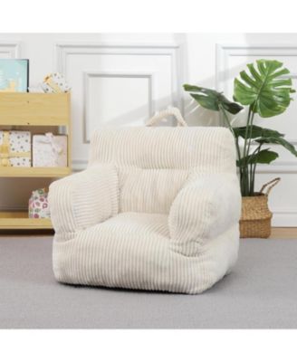 Kids Bean Bag Chair with Filling, Soft Sofa Chair for Bedroom and Living Room