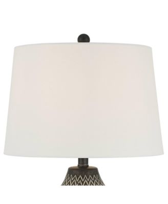 Arizona 27 1/2" Tall Modern Southwestern 3-Way Table Lamps Set of 2 Zig-Zag Finish Living Room Bedroom
