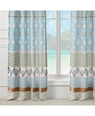 Thalia Stylized Florals and Geometric Prints Bohemian Ultimate Comfort Panel Pair Each Panel 42"x84"
