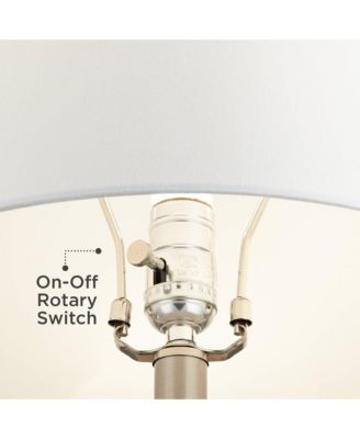 23" High Small Mid Century Modern Accent Table Lamp Handcrafted Sandstone Finish Ceramic Living Room Colors May Vary