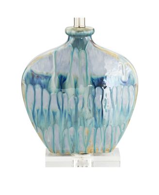 Coastal Table Lamps 25" High Set of 2 Ceramic  Drip  Shade for Living Room Family Bedroom Home (Colors may vary)