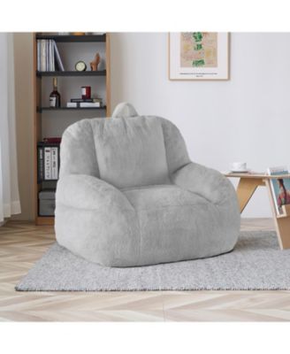 Large Bean Bag Chair with Filling, Soft Floor Sofa for Living Room and Bedroom