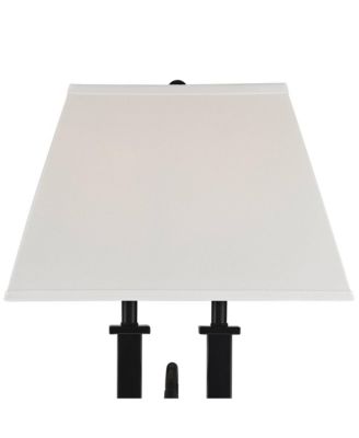 Deacon 26" High Industrial Desk Lamps Set of 2 USB Port AC Power Outlet Gooseneckk Metal Charging