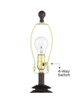 Horace 25.25" Tall Rustic Table Lamps, Set of 2