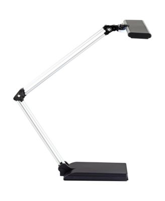 Flynn 25" High Modern Desk Lamps Set of 2 USB Port Adjustable LED Metal Home Office Living Room Charging
