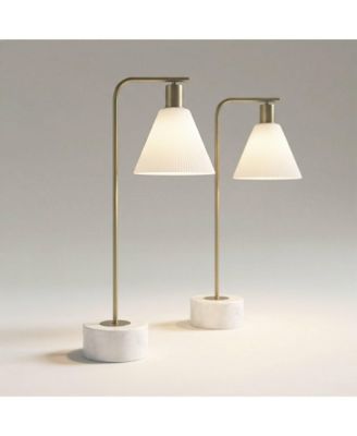 Bella 24 1/2" High Brass 1-Light Table Lamp Set of 2