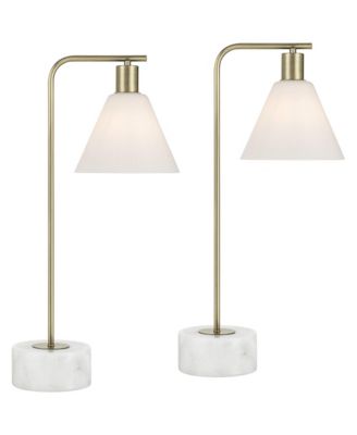 Bella 24 1/2" High Brass 1-Light Table Lamp Set of 2