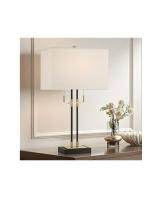 Stefano 30 1/4"H 2-Light Pull Chain USB Table Lamp Set of 2