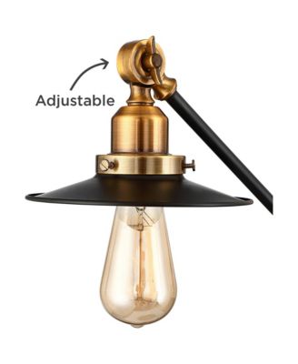 Taurus 20" High Small Farmhouse Desk Lamps Set of 2 USB Ports Adjustable Home Office Charging