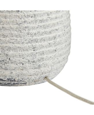 23" High Small Modern Coastal Accent Table Lamps Set of 2 Sandstone Finish Ceramic Living Room Bedroom