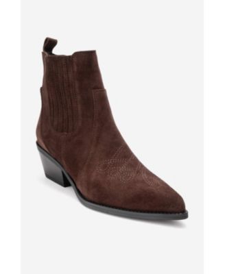 Women's Julieta Leather Block Heel Western Boot