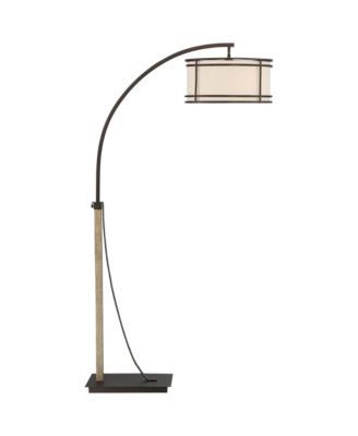 Gentry Industrial Rustic 71 1/2" Tall Arc Floor Lamp with Smart Socket