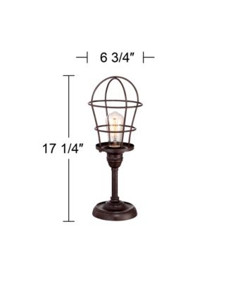 Modern Industrial Desk Table Lamp 17 1/4" High