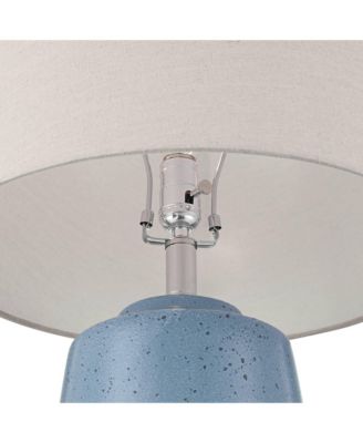 Aegean 28" Tall Coastal Modern Table Lamps Set of 2 Ceramic Shade Living Room Bedroom Bedside